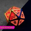 Common Ground Games Dice Hard Dice Single MultiClass Dire D20 AfterDark Mythica Neon Bloom