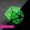 Common Ground Games Dice Hard Dice Single MultiClass Dire D20 AfterDark Mythica Neon Rave