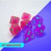 Common Ground Games Dice Hard Dice 7ct Polyhedral Dice Set AfterDark Avalore Funky Town
