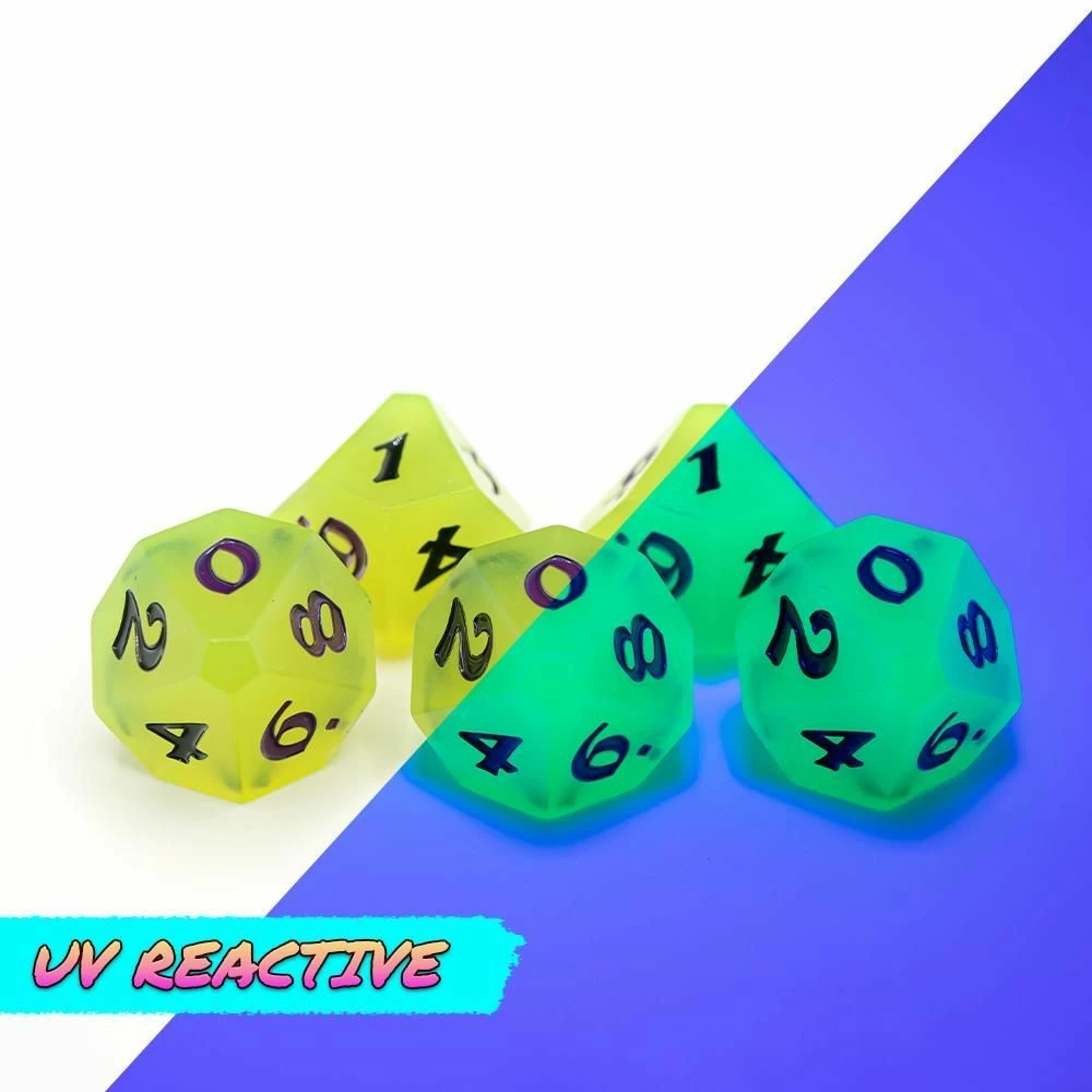 Common Ground Games Dice Hard Dice 5ct D10 Set After Dark Hunter's Moon