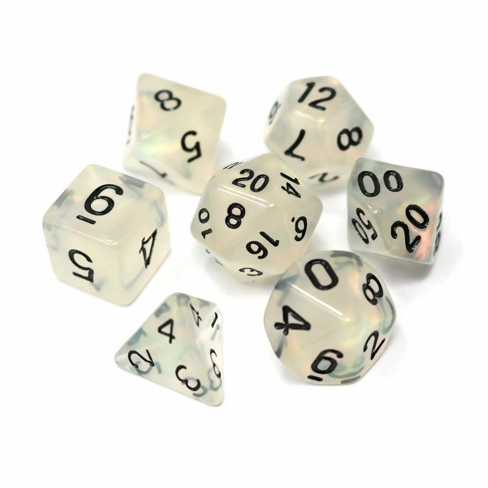 Common Ground Games Dice Hard Dice 7ct Polyhedral Dice Set Divination
