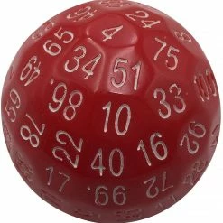 Other Single D100 Red Dice