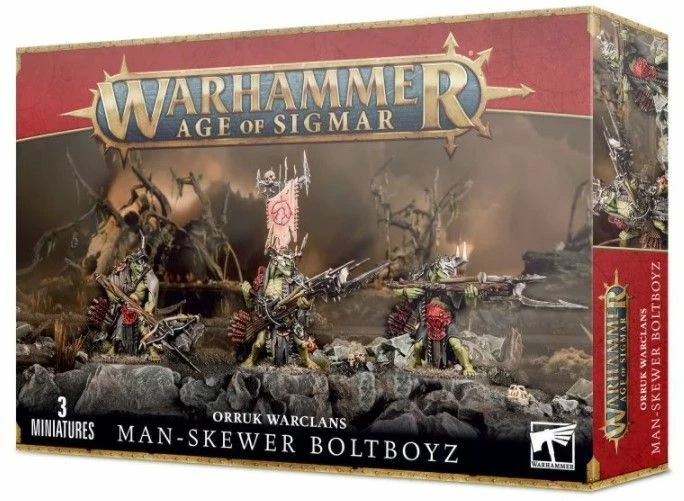 Common Ground Games Warhammer Age Of Sigmar Orruk Warclans Man-Skewer Boltboyz
