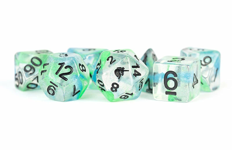 Other Metallic Dice Games Unicorn Sea Kelp 7ct Polyhedral Dice Set