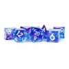 Common Ground Games Metallic Dice Games 7ct Sharp Edge Polyhedral Dice Set - Oceanic Flare