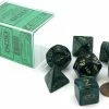 Other Chessex Scarab Jade/Gold 7ct Polyhedral Set (27415)
