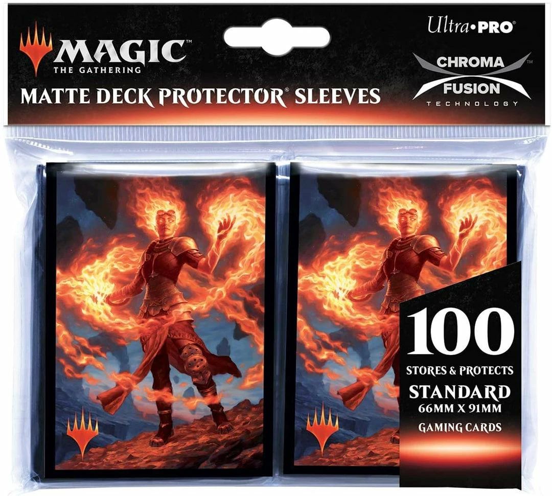 Other Ultra Pro Standard Card Game Sleeves 100ct Magic The Gathering Core Set 2020 Chandra, Awakened Inferno (18102)