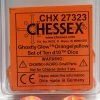 Other Chessex Ghostly Glow Orange/Yellow 10ct D10 Set (27323) Dice