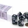 Other Dice Chessex Gemini Purple-Steel/White 7ct Polyhedral Set (26432)