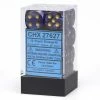 Other Chessex 16mm Scarab Royal Blue/Gold 12ct D6 Set (27627)