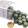 Other Chessex 12mm Festive Mosaic/Yellow 36ct D6 Set (27850) Dice