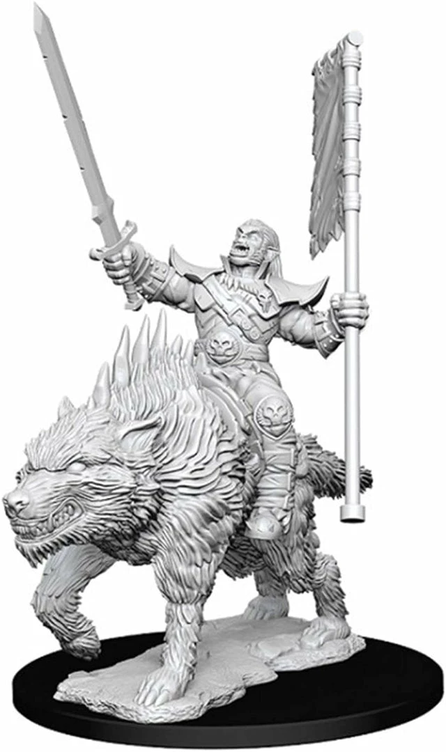 Other Pathfinder Deep Cuts Unpainted Miniatures: Orc On Dire Wolf