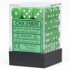Other Chessex 12mm Opaque Green/White 36ct D6 Set (25805) Dice