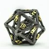 Common Ground Games Foam Brain Metal Hollow Dragon Keep D20 - Night Dice
