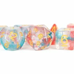 Other Metallic Dice Games Unicorn Astral Swell 7ct Polyhedral Dice Set