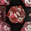 Common Ground Games Metallic Dice Games Elixir Dice Single Liquid Core D20 - Pink/Silver