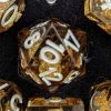 Common Ground Games Metallic Dice Games Elixir Dice Single Liquid Core D20 - Gold