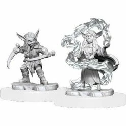 Common Ground Games Critical Role Unpainted Miniatures Female Goblin Sorcerer And Rogue (90388)