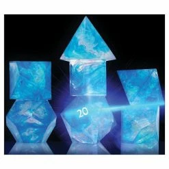 Common Ground Games 7ct Dice Set: Cloak & Dagger Blue
