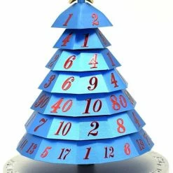 Common Ground Games Christmas Tree Dice Blue With Red Font