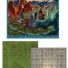Common Ground Games Role Playing Games Battle Mats: Board Grass/Flagstones