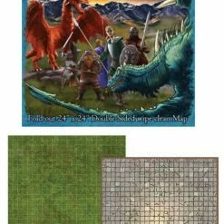 Common Ground Games Role Playing Games Battle Mats: Board Grass/Flagstones