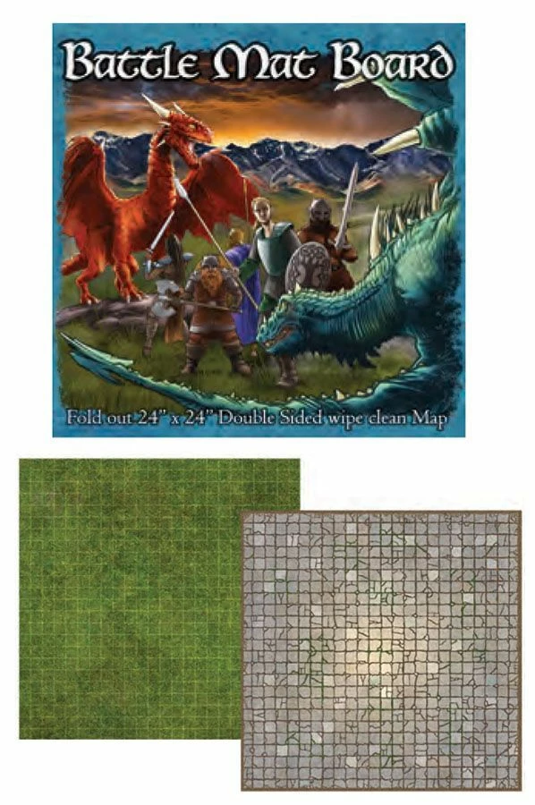 Common Ground Games Role Playing Games Battle Mats: Board Grass/Flagstones