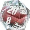 Common Ground Games D20 Snow Globe Silver, Red & Gold Glitter