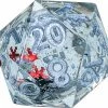 Common Ground Games Dice D20 Snow Globe: Sharp, Silver, Red & Gold