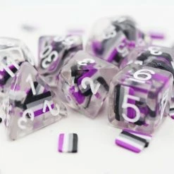 Common Ground Games Pride Dice 2021 7ct Pride Asexual Dice
