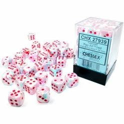 Common Ground Games Dice Chessex 12mm D6 Set Festive Pop Art/Red (27939)