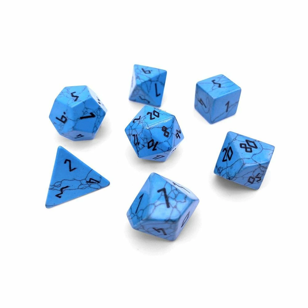 Common Ground Games Gemstone Blue Turquoise Dice
