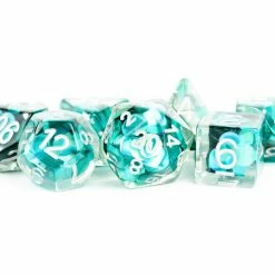 Common Ground Games Metallic Dice Games 7ct Polyhedral Dice Set - Mermaid Scales