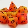 Common Ground Games Foam Brain 7ct Resin Glow In The Dark Dice Set - Arcturus