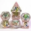 Common Ground Games Foam Brain 7ct Resin Polyhedral Dice Set - Peacock
