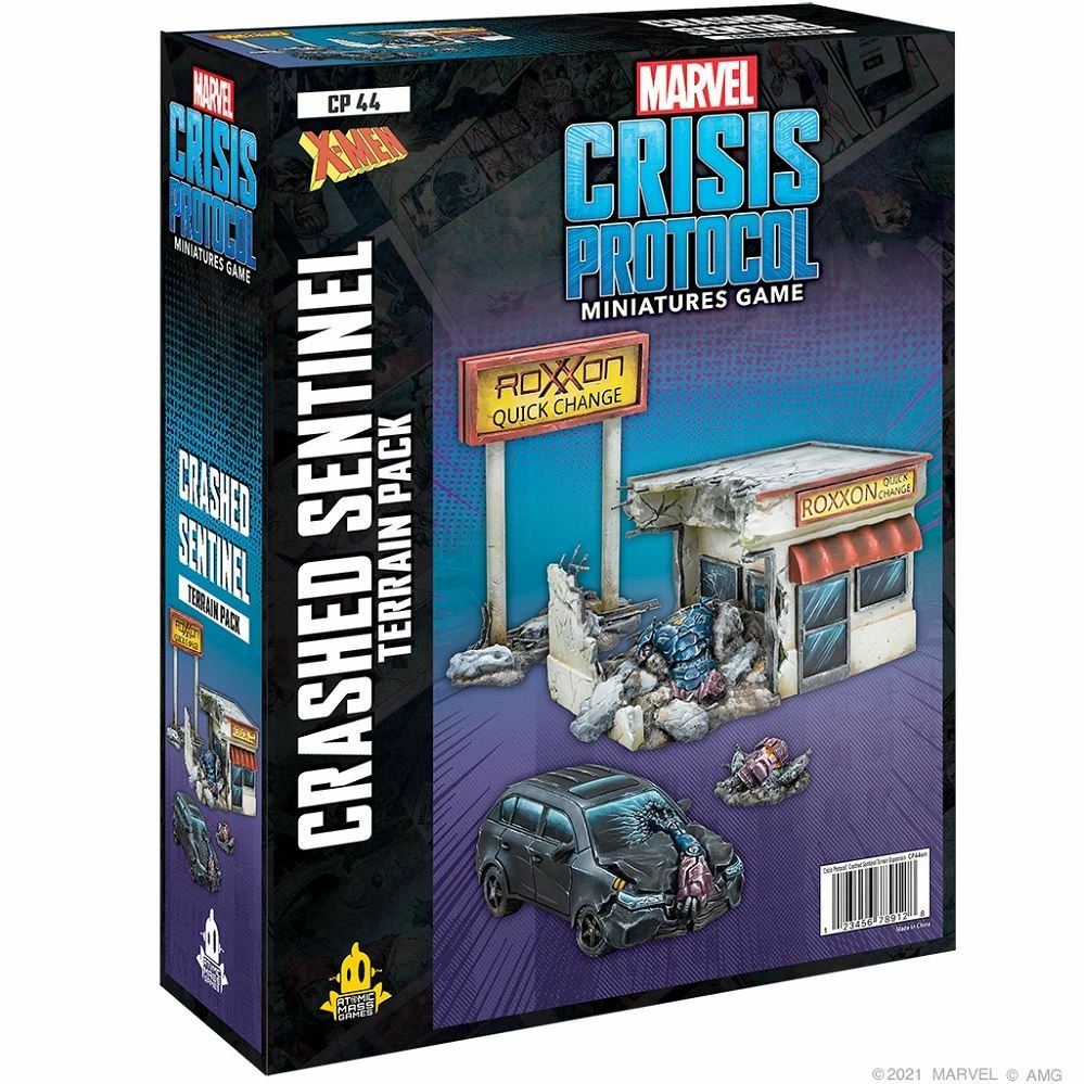 Common Ground Games Marvel Crisis Protocol Crashed Sentinel Terrain Miniatures