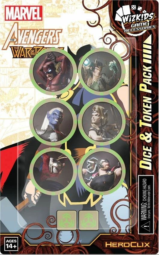 Common Ground Games Heroclix Marvel Avengers War Of The Realms Dice & Token