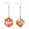 Common Ground Games 0838 Resin Earrings D6 Swan Dice