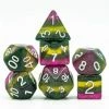 Common Ground Games Foam Brain 7ct Polyhedral Dice Set Poison Swamp