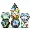 Common Ground Games Foam Brain 7ct Polyhedral Dice Set Northern Lights