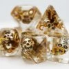 Common Ground Games Foam Brain 7ct Polyhedral Dice Set Pirate Skull