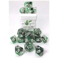 Common Ground Games Role4Initiative 15ct Polyhedral Dice Set - Dark Forest