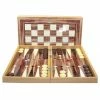 Common Ground Games Board Games 19" Backgammon Walnut Decoupage