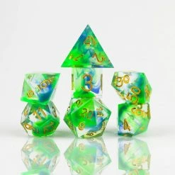 Common Ground Games Sirius Dice 7ct Sharp Edge Polyhedral Dice Set Cyprus