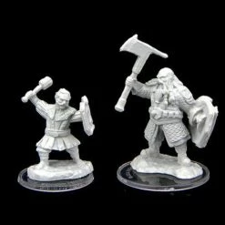 Common Ground Games Critical Role Unpainted Miniatures Kymal Militia Brawler & Jorenn Militia Axeman (90467)