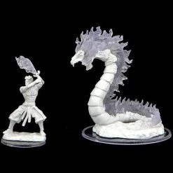 Common Ground Games Critical Role Unpainted Miniatures Ashari Firetamer & Inferno Serpent (90476)