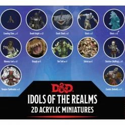 Common Ground Games D&D Idols Of The Realms 2D Acrylic Miniatures Boneyard Set 1 (94510)