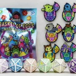 Common Ground Games Mystery Loot Basket Of Eggs Dice
