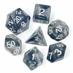 Common Ground Games Foam Brain Games 7ct Polyhedral Dice Set Blue Lava Lamp