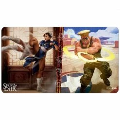 Common Ground Games Ultra Pro Playmat MTG Secret Lair Street Fighter Chun-Li And Guile